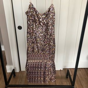 Adrianna Papell sequin cocktail dress